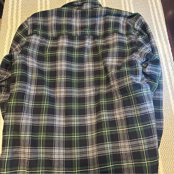 ORTON BROTHERS Midweight Plaid Long Sleeve Sherpa Flannel Size L - Picture 4 of 5